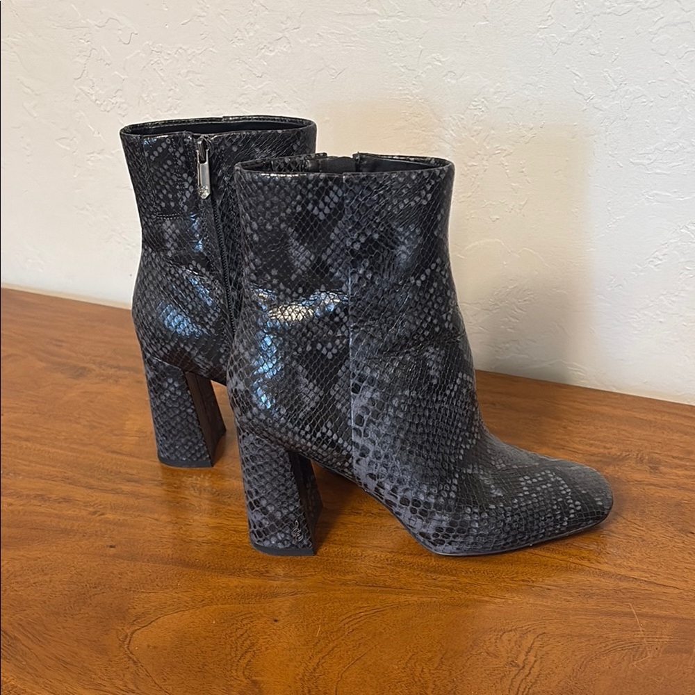 Sam Edelman Codie Snakeskin Ankle Boots